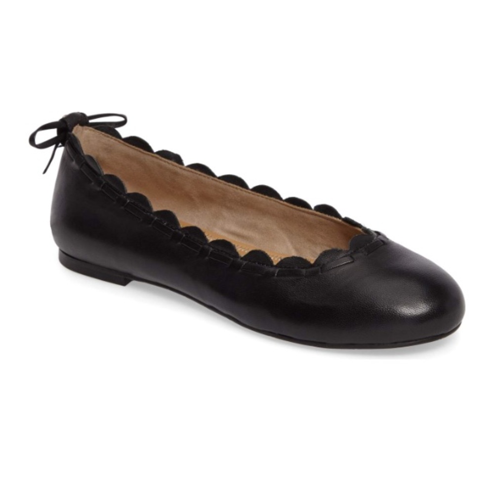 🔴SOLD🔴Jack Rogers Lucie Flat•Black Leather Flats
